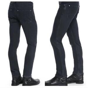 Acne Studios Dark Blue Skinny Denim Jeans Slim Fit Pink Label Made Italy